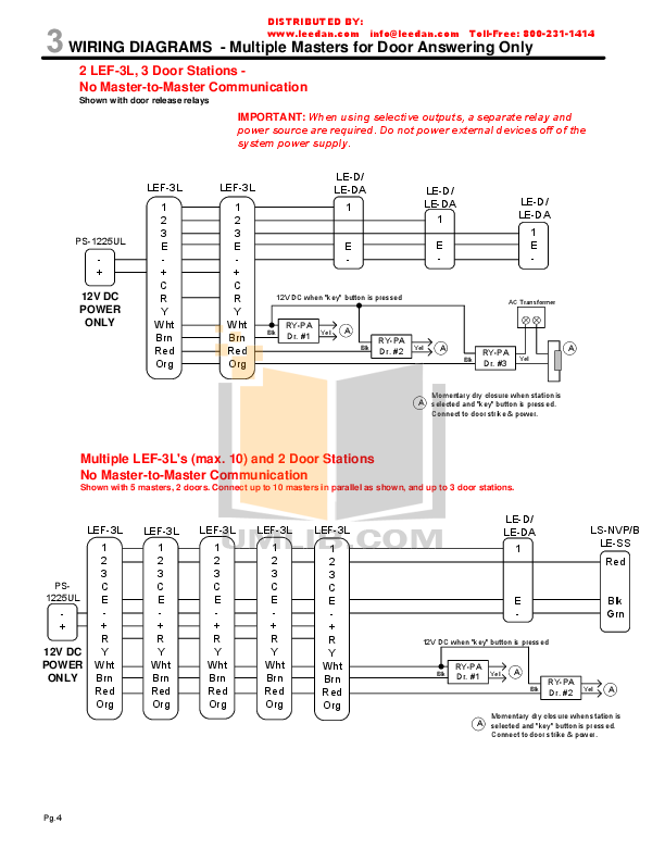 Aiphone Intercom System Wiring Diagram - Wiring Diagram Manual